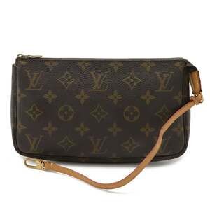 LOUIS VUITTON Brown Monogram Pochette Mini Bag